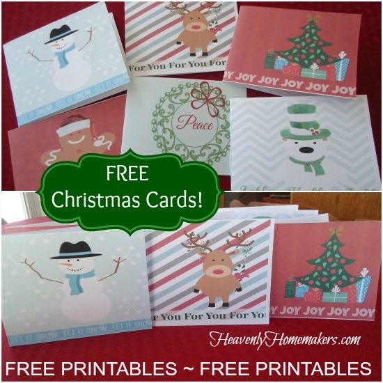 mr printables christmas cards