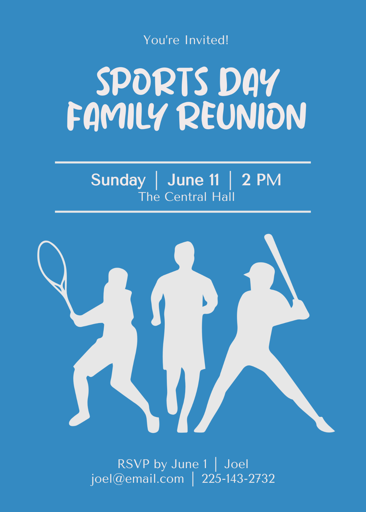 blank reunion invitation template