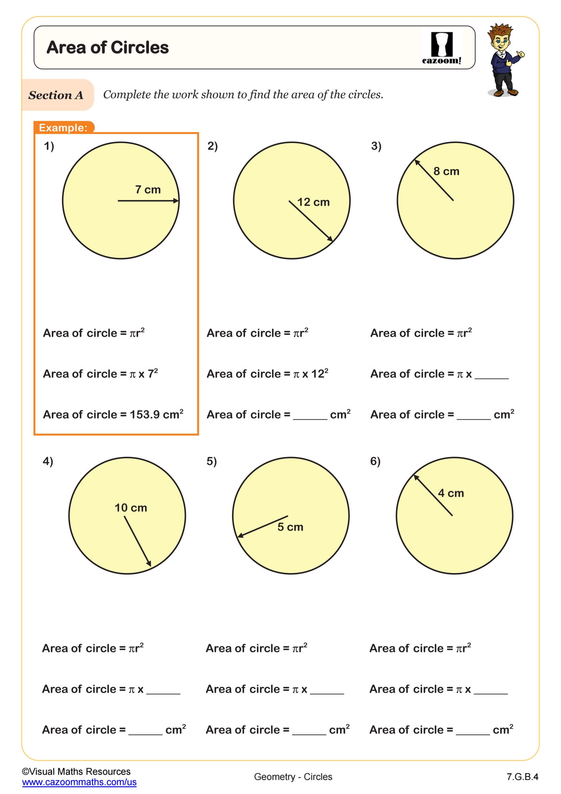 7th grade math worksheet