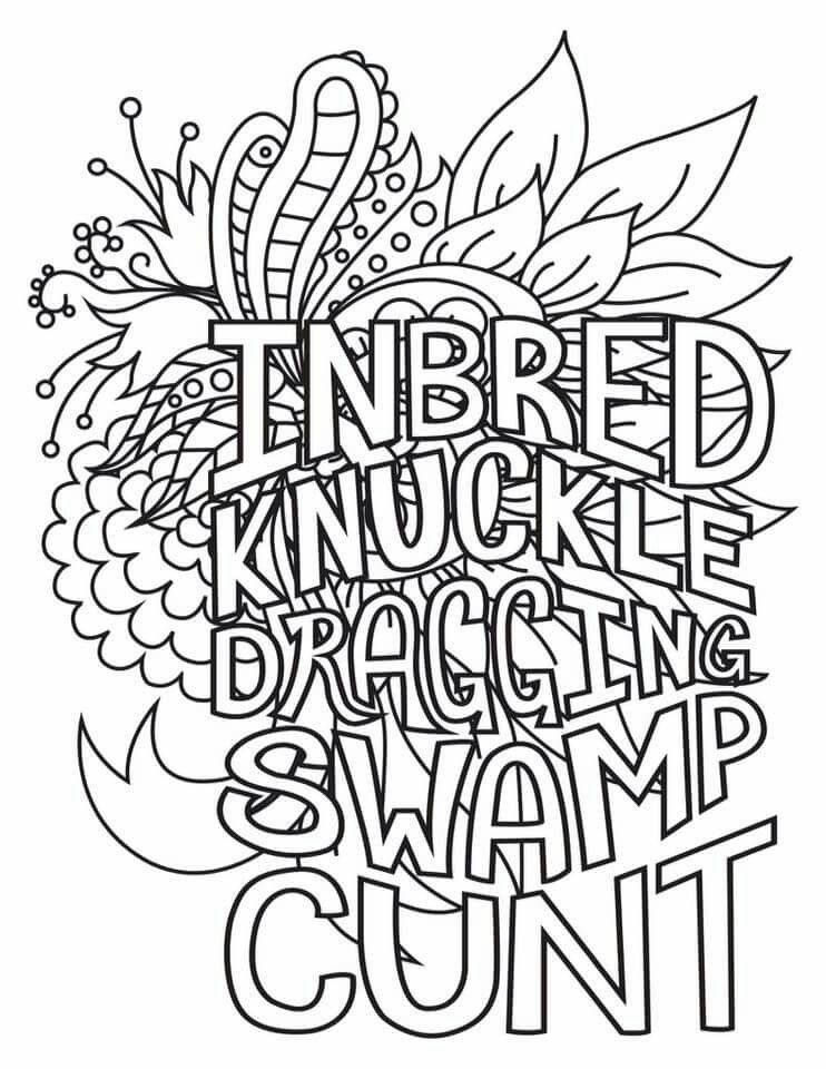 Free Swear Word Coloring Pages