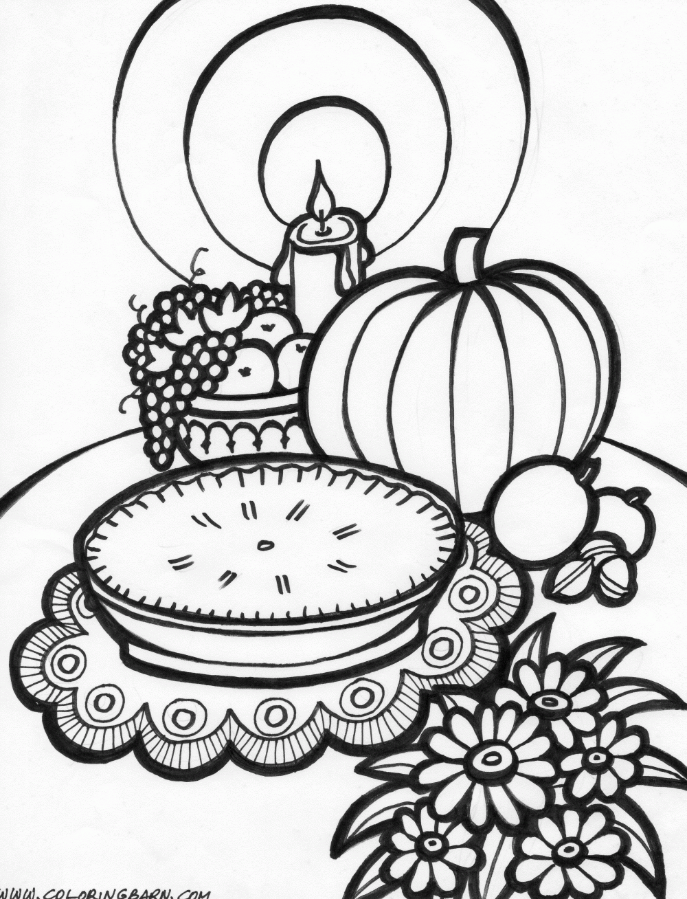 Thanksgiving Free Printable Coloring Pages