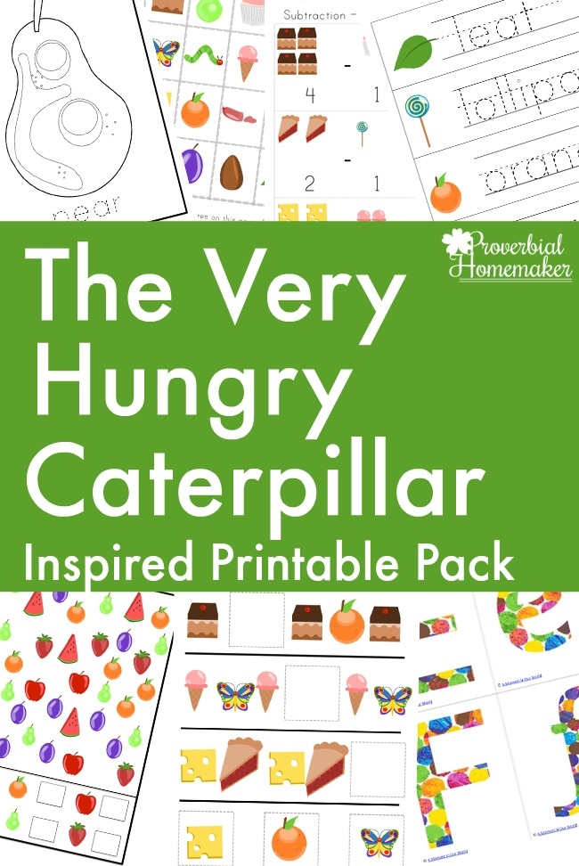 Free The Very Hungry Caterpillar Printable Pack Proverbial Homemaker
