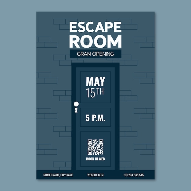 blank escape room invitation template free