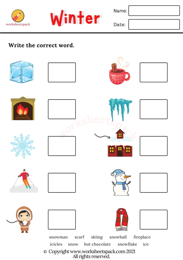 Free Winter Worksheets Worksheetspack