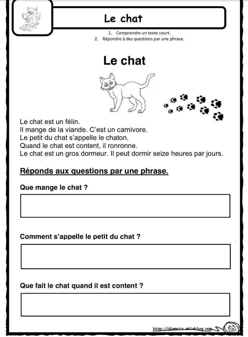 French Worksheets Worksheets Library
