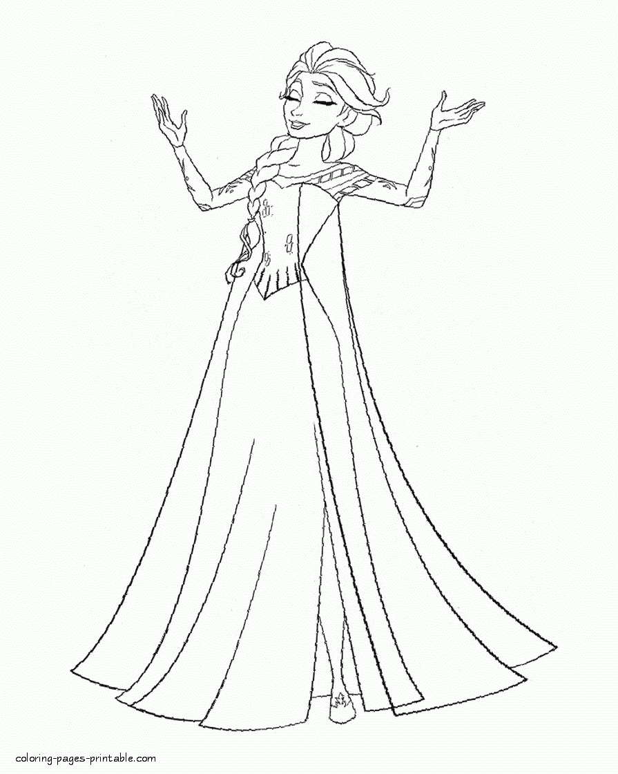 Frozen Elsa Coloring Pages COLORING PAGES PRINTABLE COM