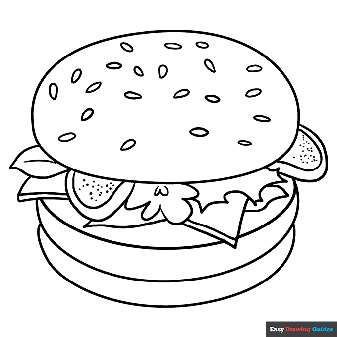 Food Coloring Pages Printable