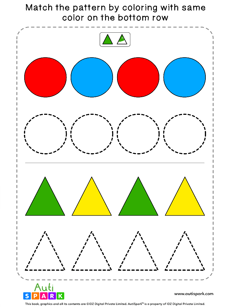 coloring shapes worksheet