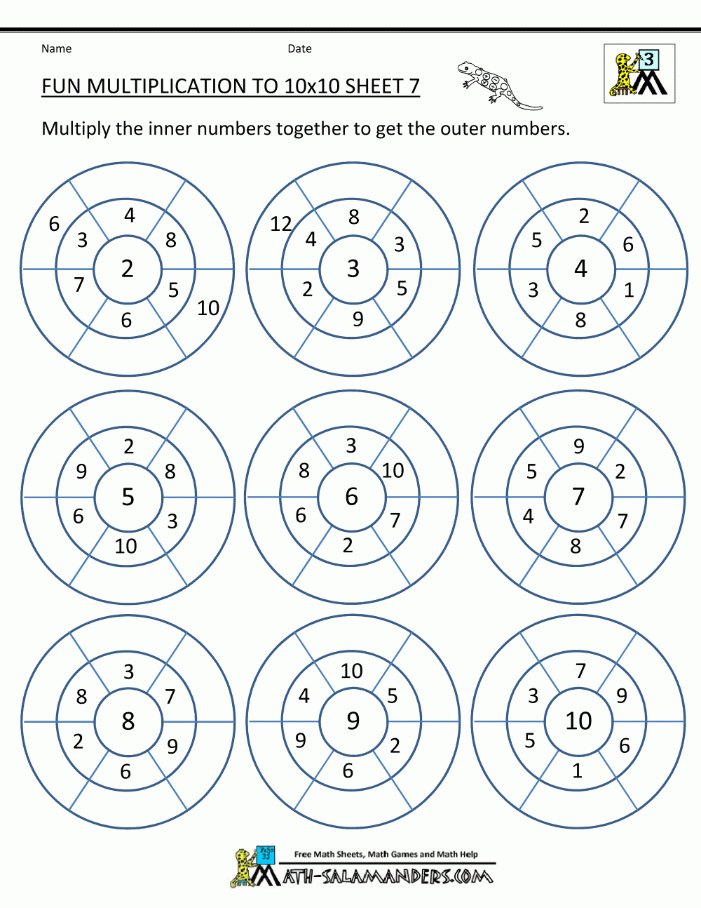 Fun Multiplication Practice Worksheets Free Printable