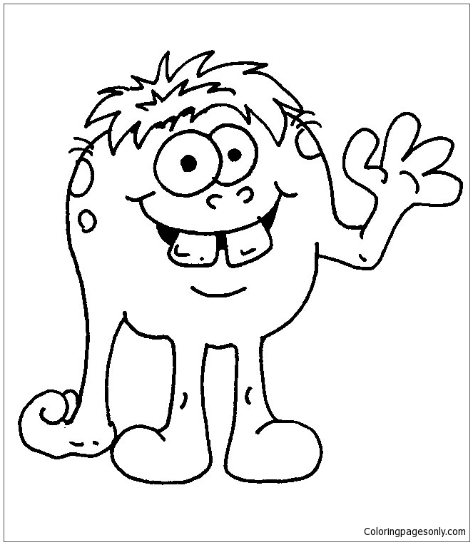Funny 1 Coloring Page Free Printable Coloring Pages