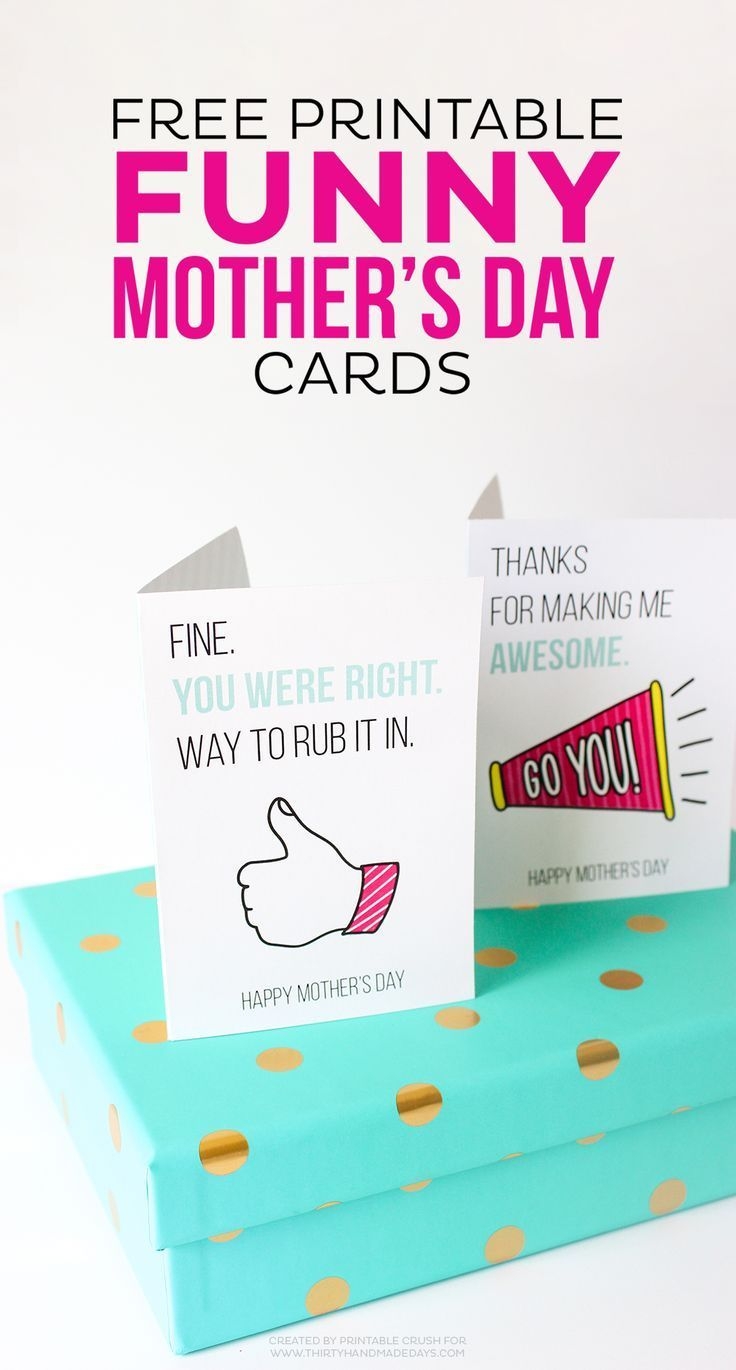 mothers day cards funny printable