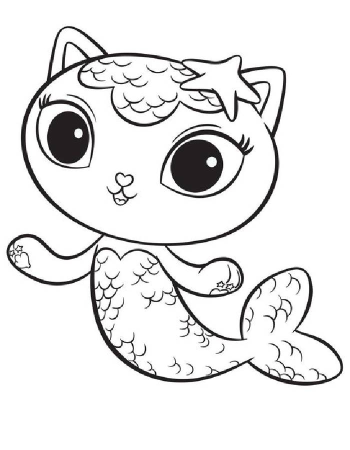 Gabby 39 s Dollhouse Coloring Pages Free Printable PDF 