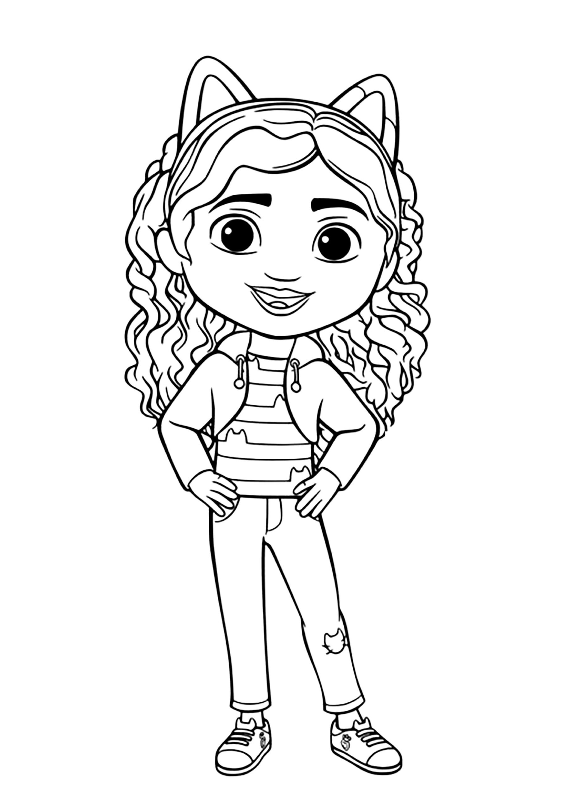 Gabby From Gabby And The Magic House Gabby 39 s Dollhouse Coloring Pages
