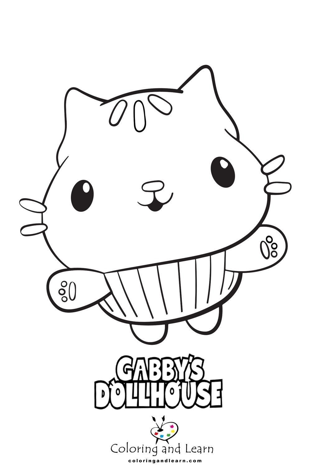 Gabbys Dollhouse Coloring Pages 2 Coloring Pages Mermaid Coloring