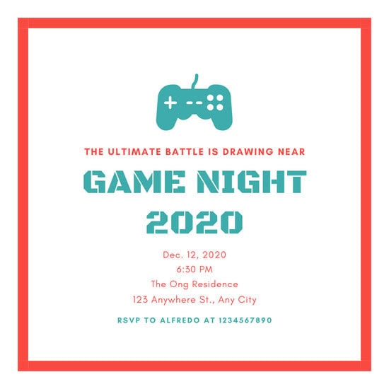 Game Invite Template