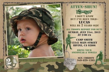 Get Camouflage Birthday Invitations Images Free Invitation Template