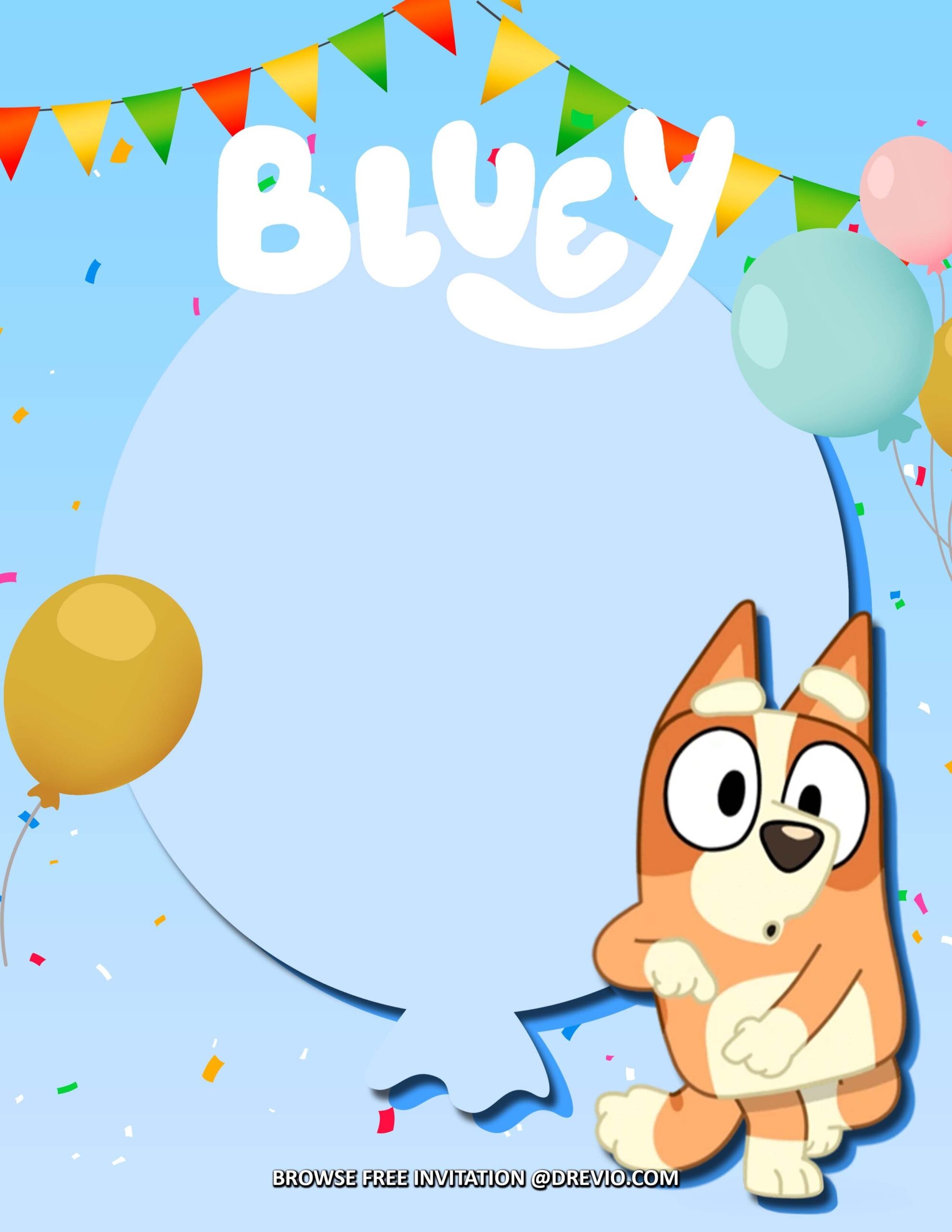 Get FREE Invitations Bluey Birthday Invitations Party Ideas Prepare 