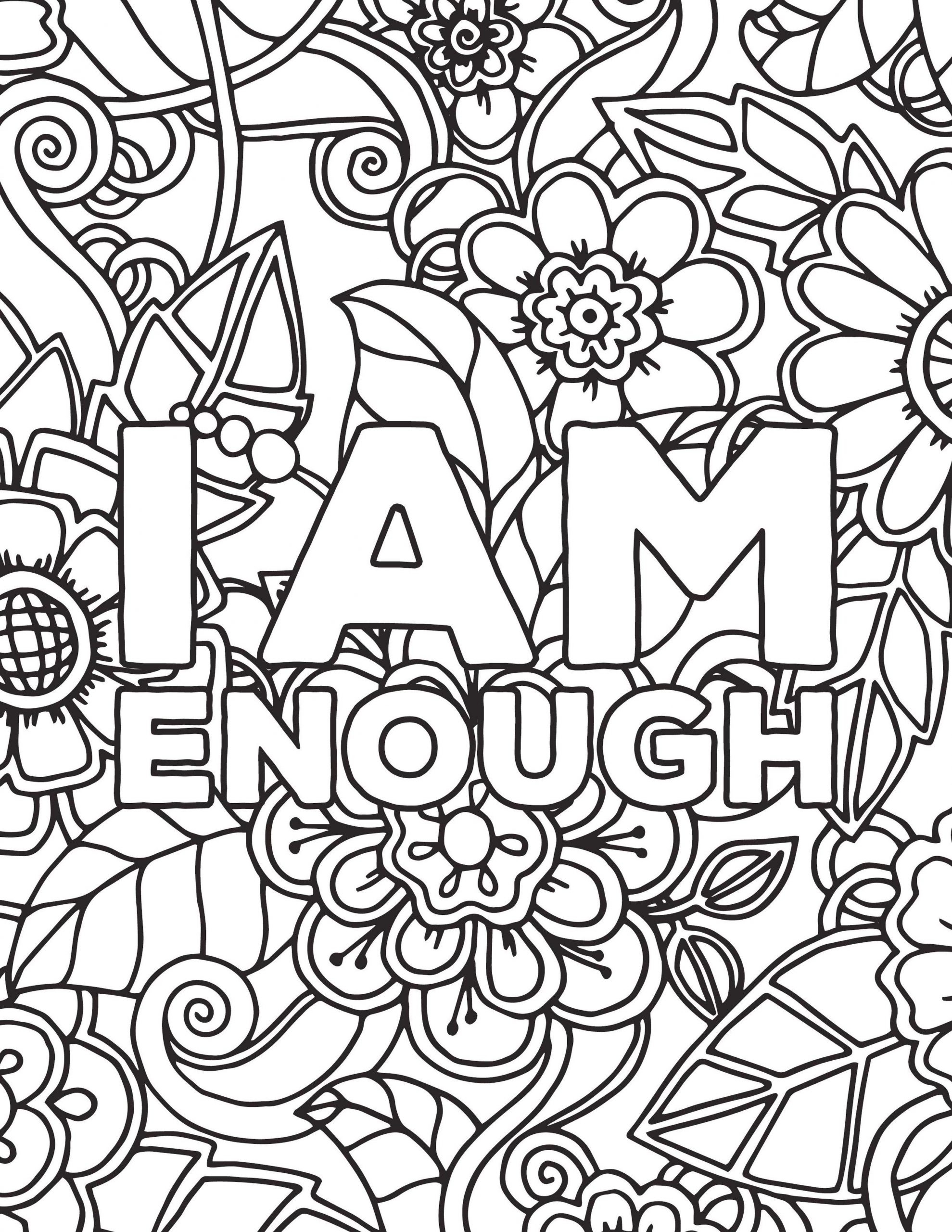 printable adult coloring pages quotes pdf