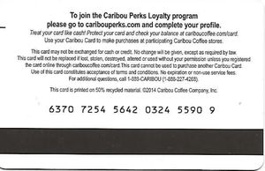 Gift Card CaribouPerKs Caribou United States Of America Caribou Col 