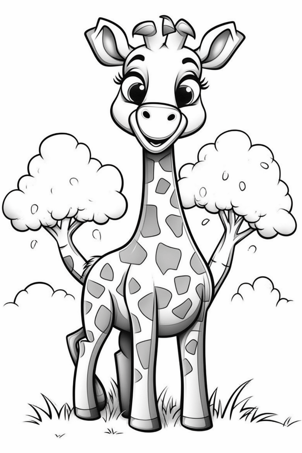 Giraffe Coloring Pages Hue Therapy