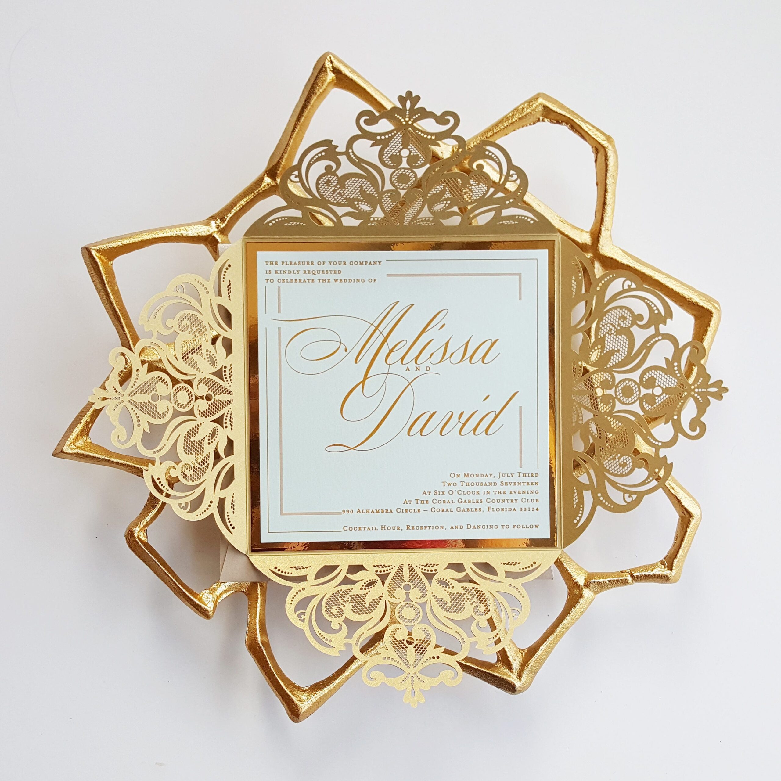 Gold Wedding Invitation Templates