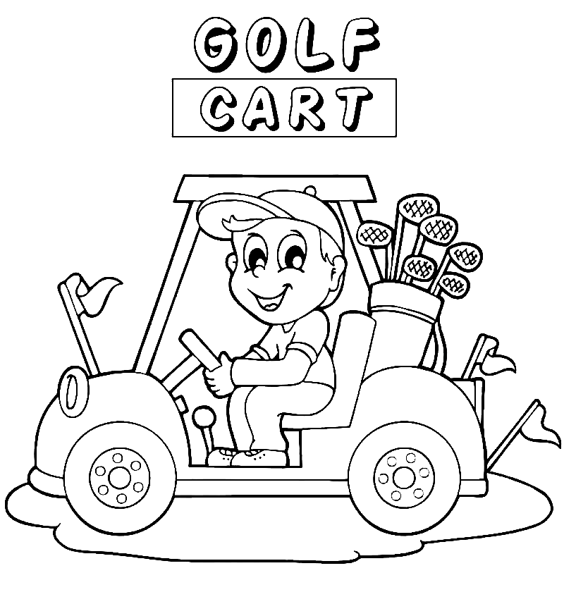 Golf Coloring Pages Free Printable Coloring Pages