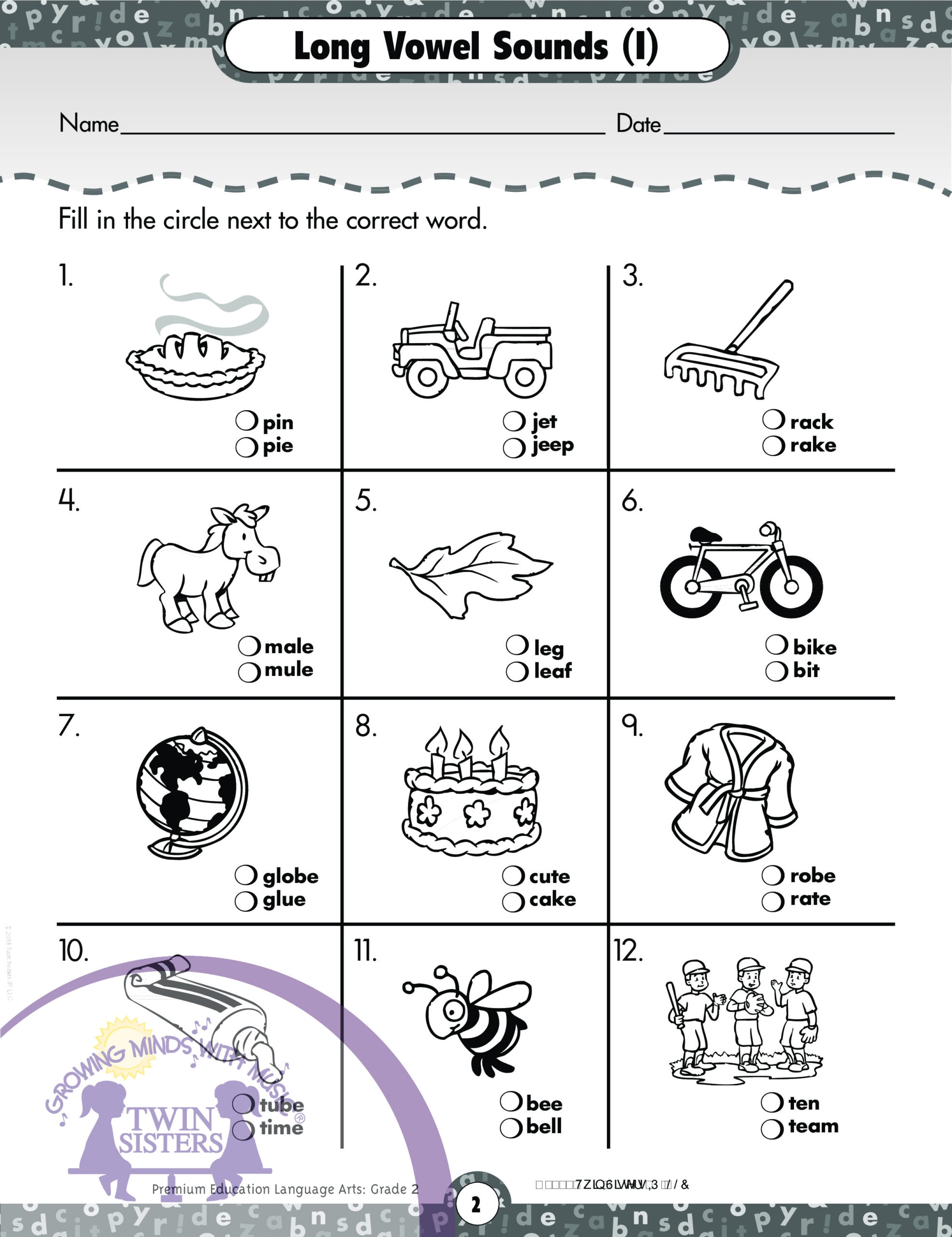2nd grade language arts worksheets
