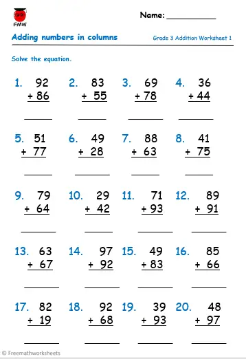 Grade 3 Math Worksheets PDF Fun And Engaging Exercises For Learning