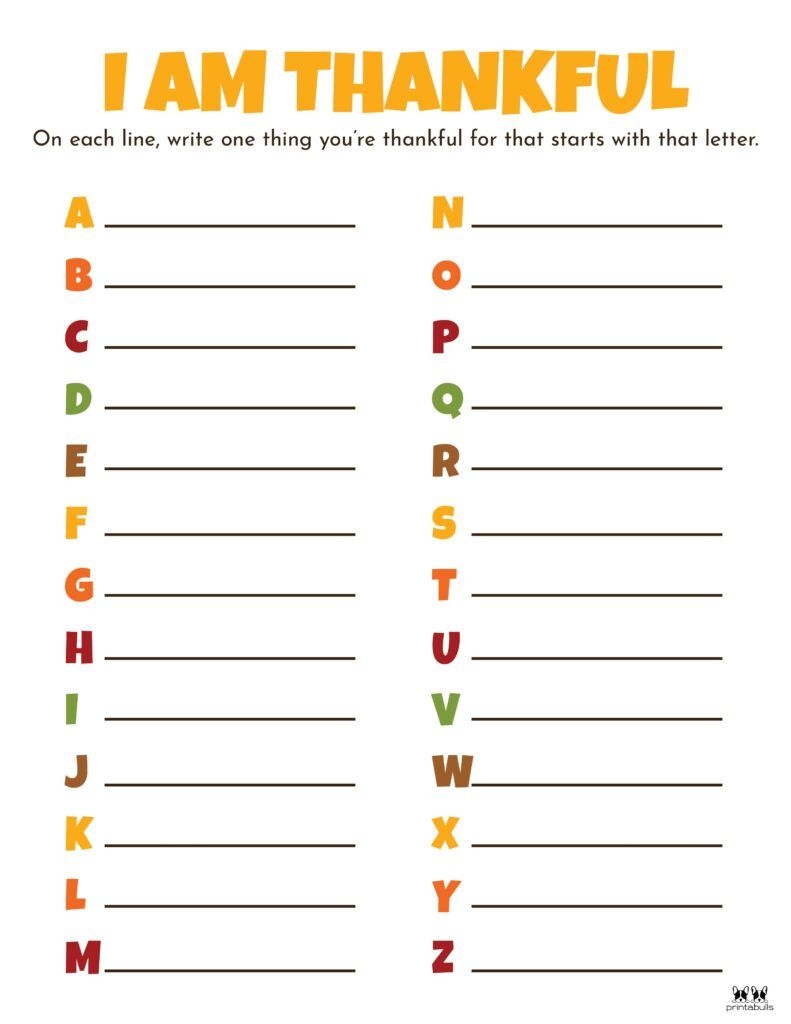 free printable abc gratitude worksheet