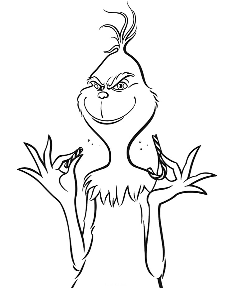 Grinch Coloring Page Free Printable