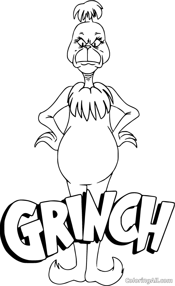 Grinch Coloring Pages 44 Free Printables ColoringAll