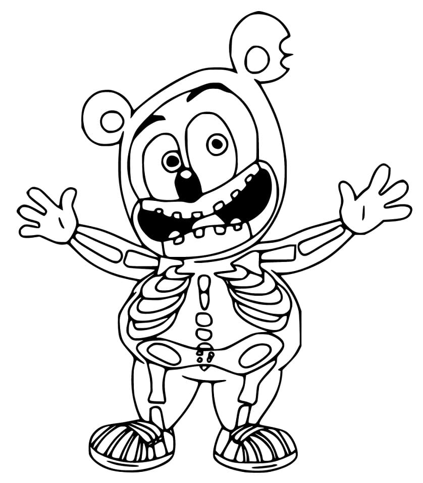 Gummy Bear Smiling Coloring Page Free Printable Coloring Pages For Kids