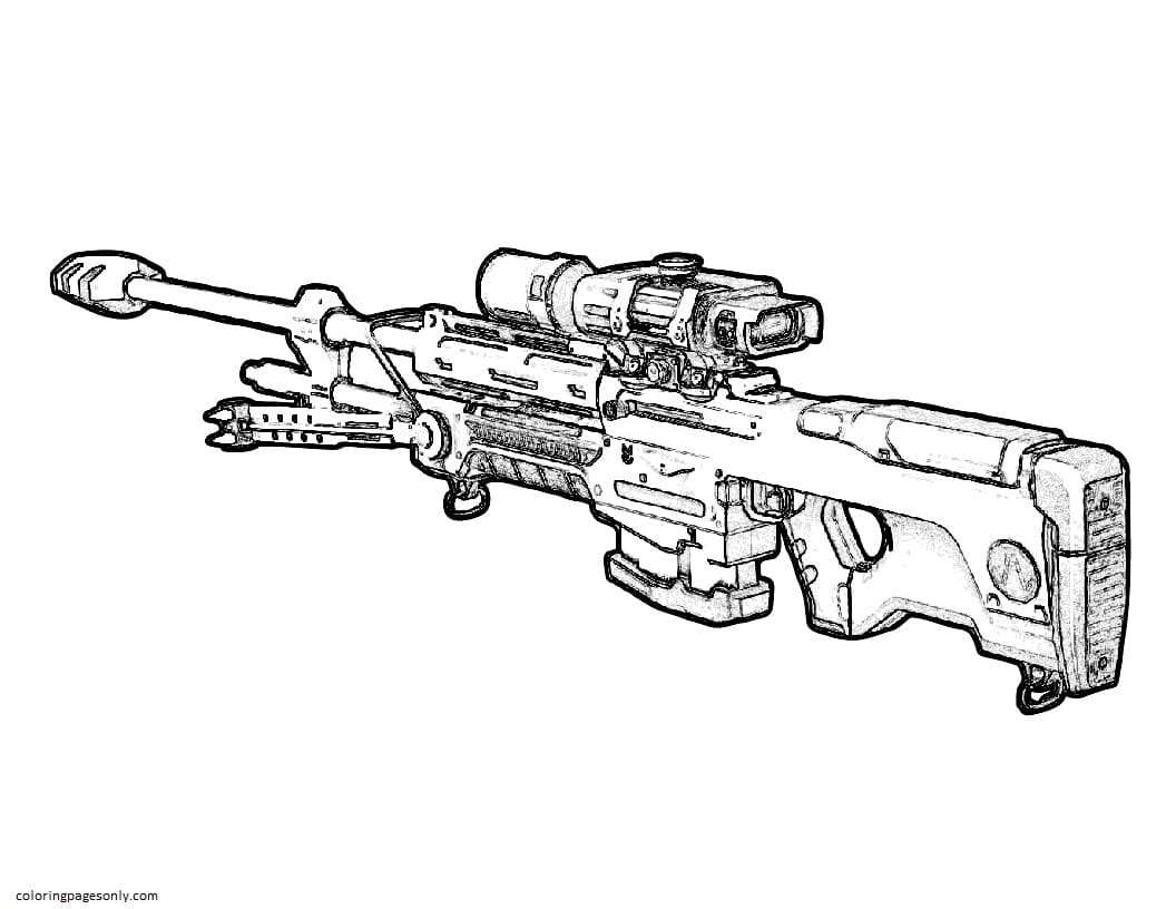Gun Coloring Pages