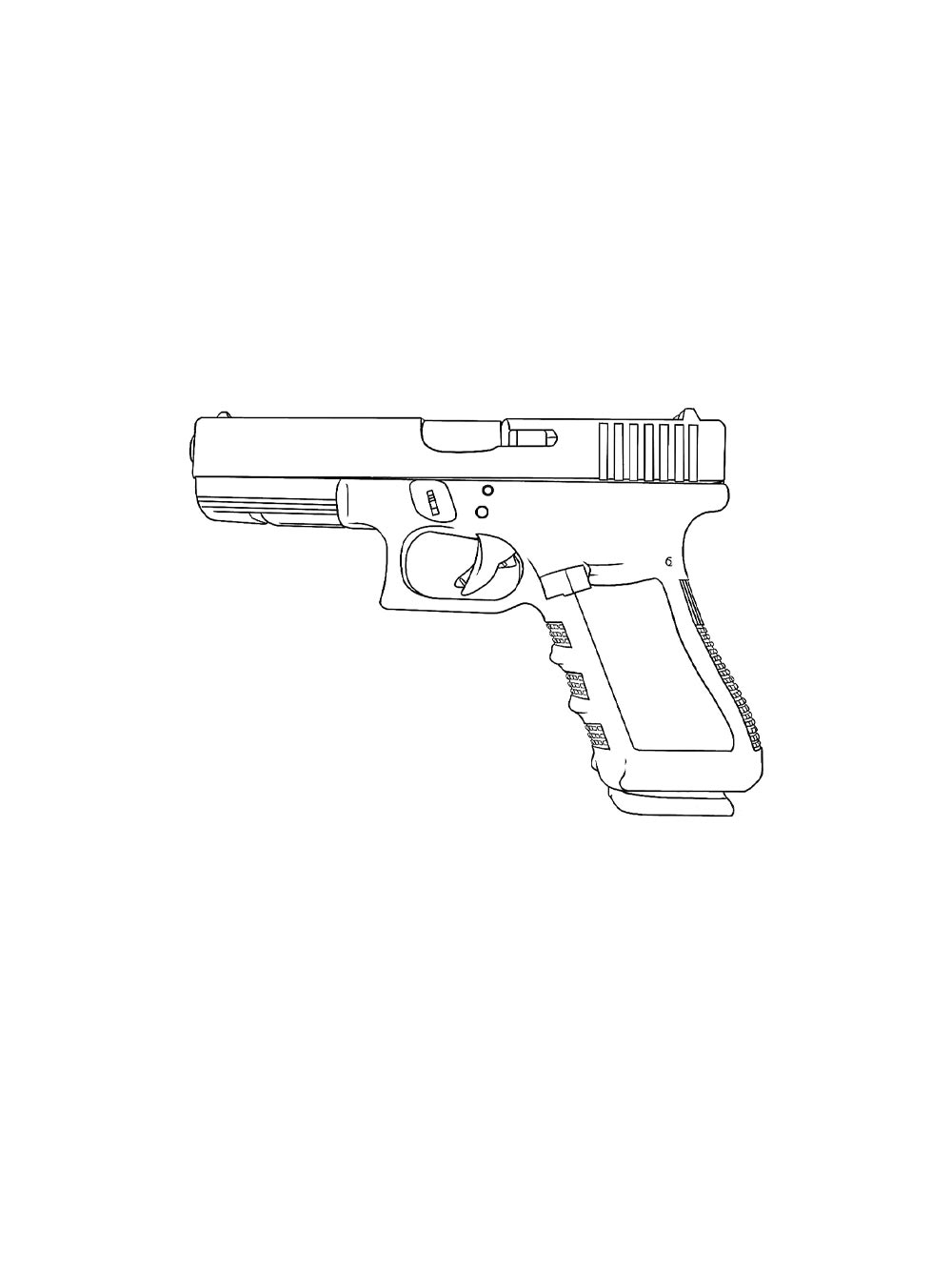Gun Coloring Pages