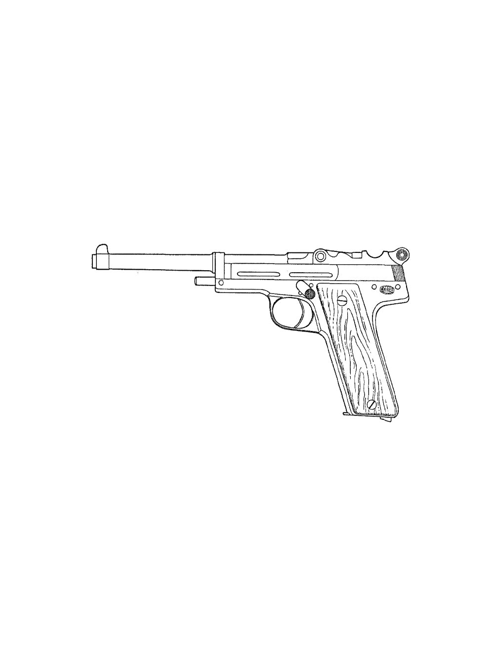 Gun Coloring Pages