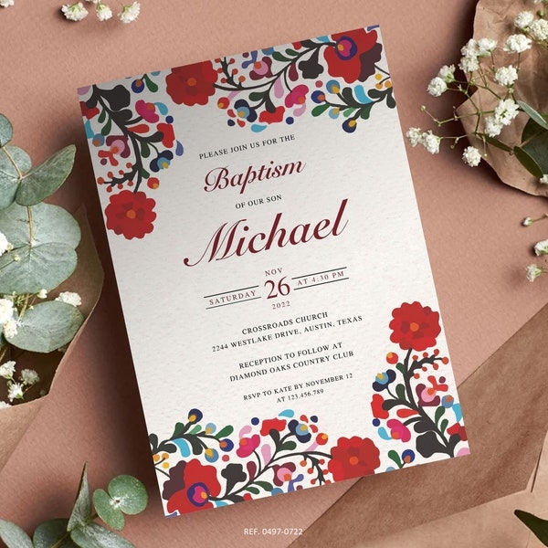 bautizo invitation templates