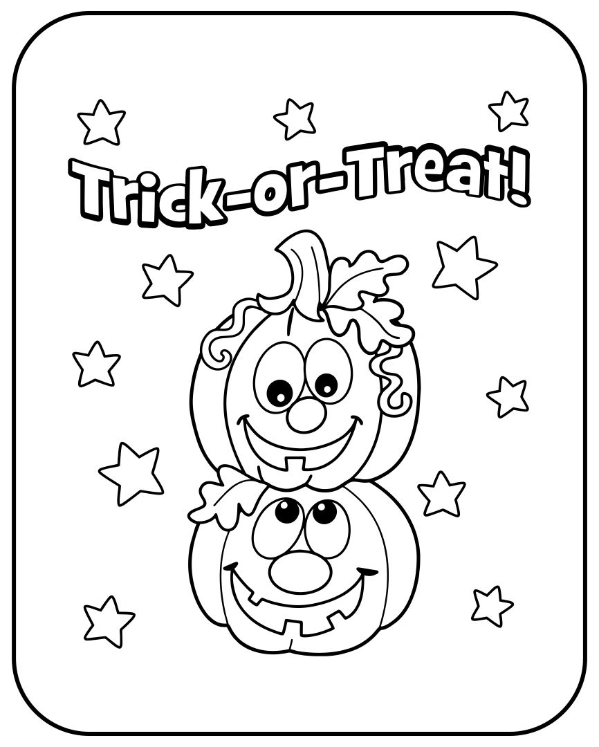 Halloween Cards To Color 15 Free PDF Printables Printablee