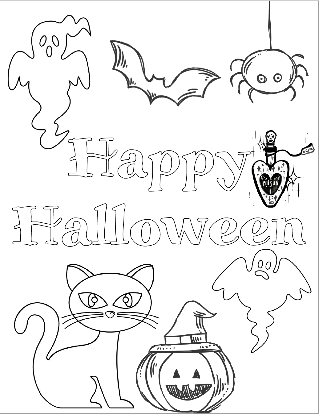 Halloween Coloring Pages For Toddlers Free Coloringpages2019 Images 
