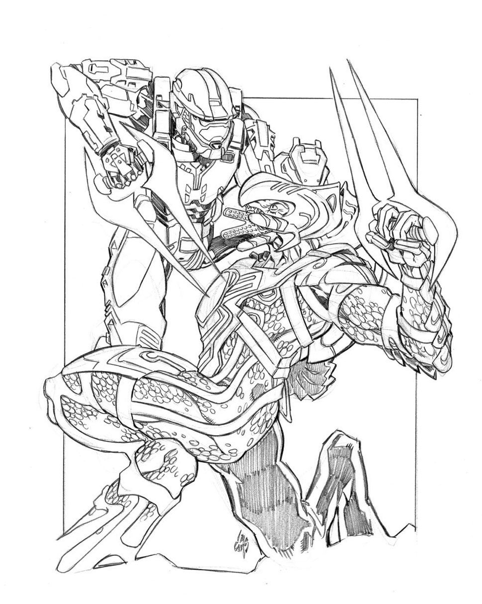 Halo Color Pages Coloring Home