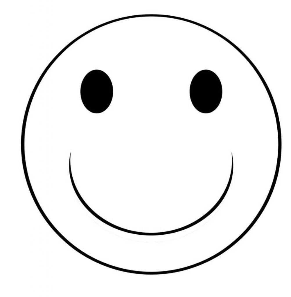 Happy Face Coloring Page