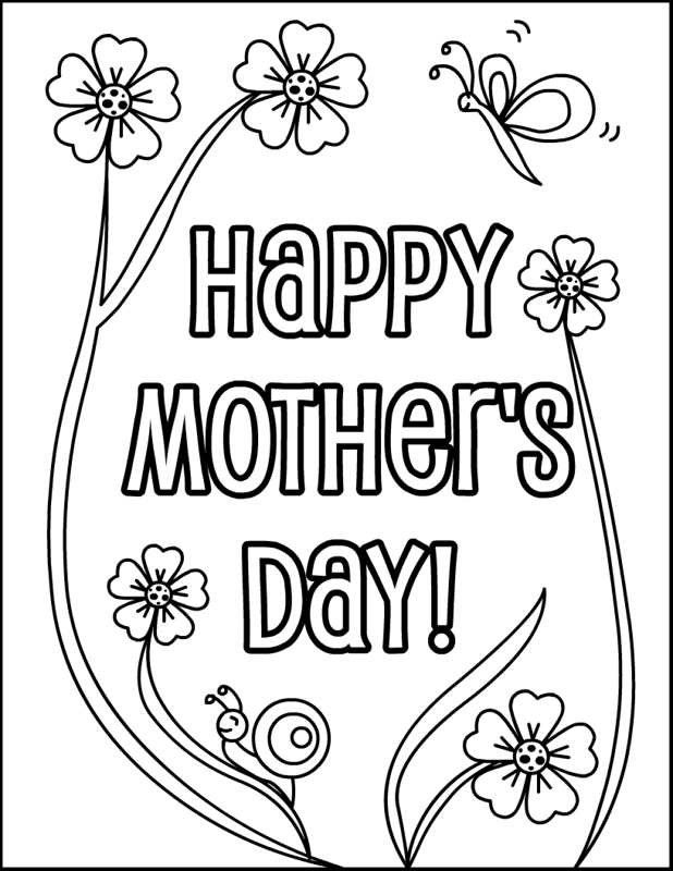 Happy Mother 39 s Day Coloring Pages Coloring Home