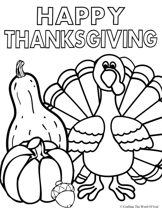 Happy Thanksgiving Coloring Pages Coloring Home