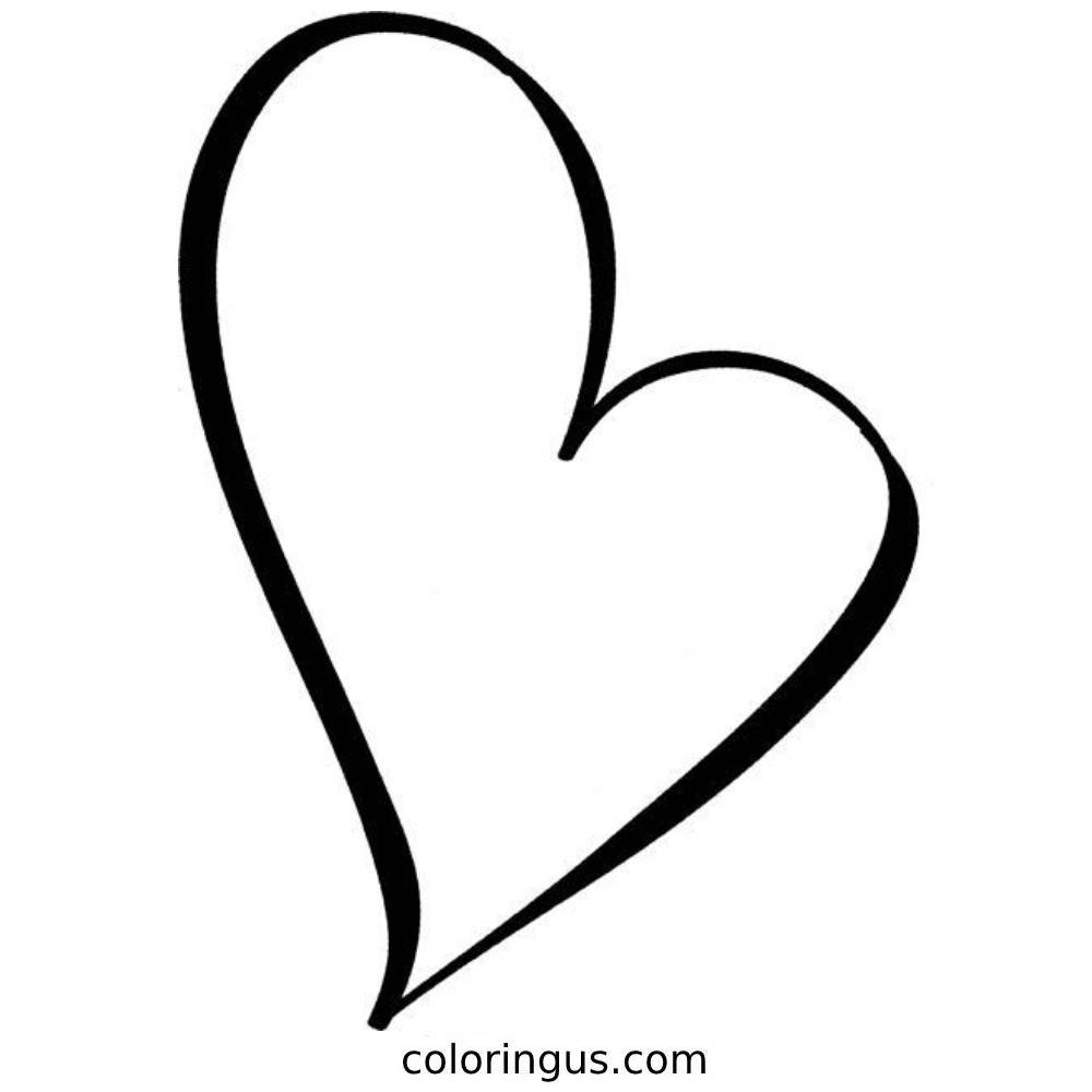 heart free coloring pages