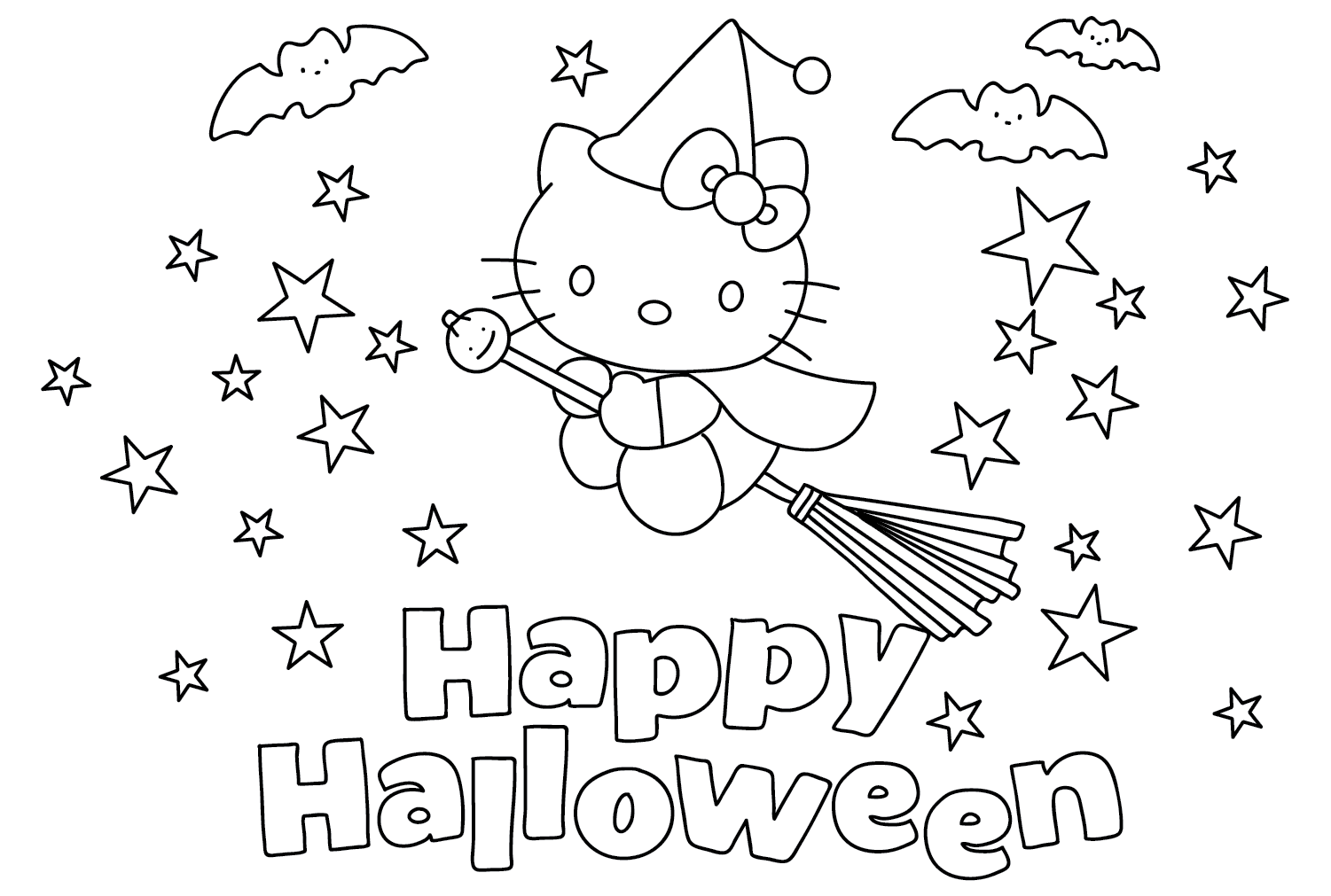 Super Kitty Coloring Pages