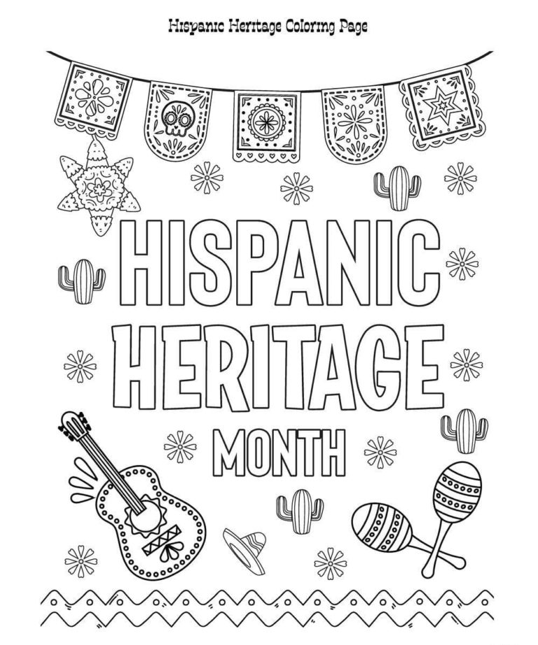 Hispanic Heritage Month Coloring Pages