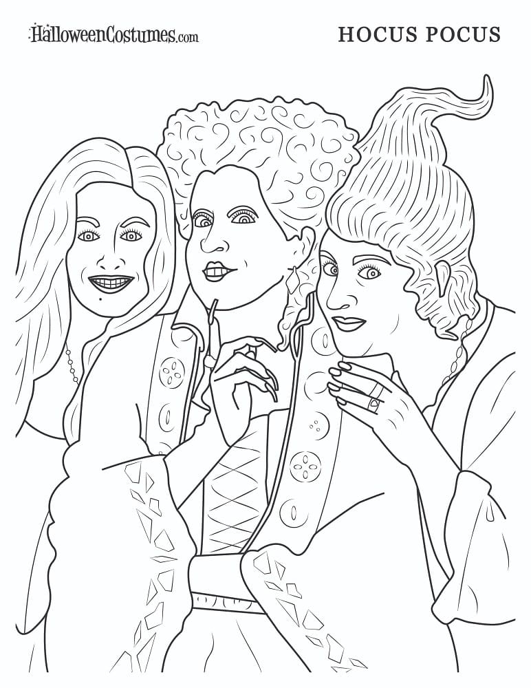 Hocus Pocus To Color