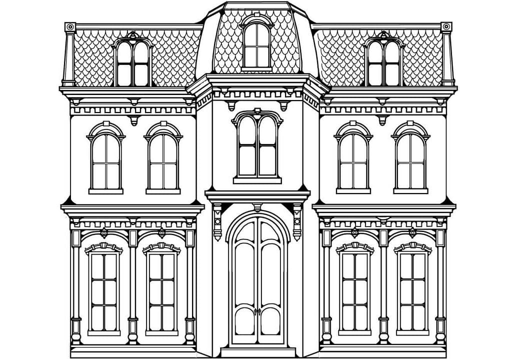 Coloring Pages A House