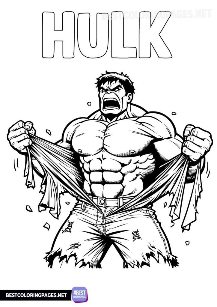 Hulk Coloring Pages Bestcoloringpages