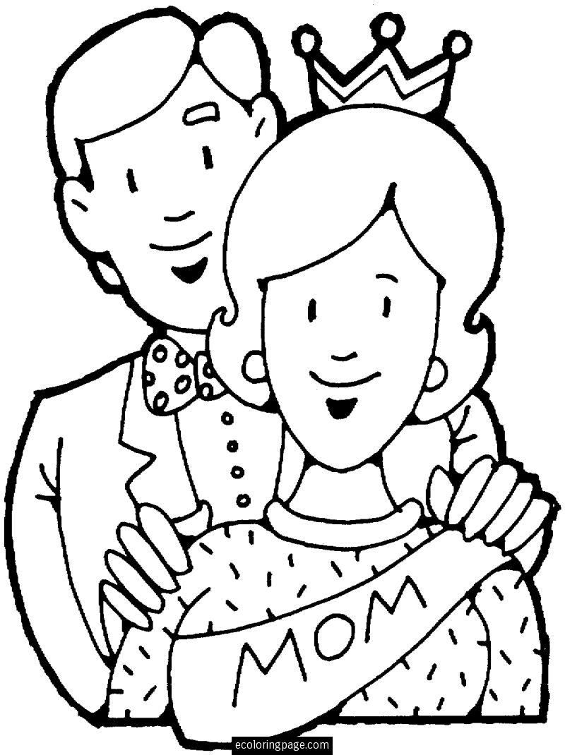 I Love Mom And Dad Coloring Pages Coloring Home