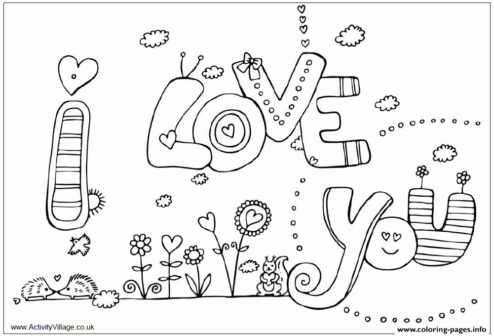 printable i love you pictures
